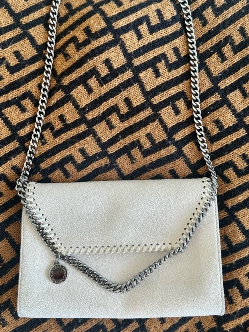 Stella McCartney Ivory Falabella Chain Crossbody Bag